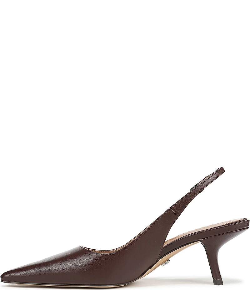 Sam Edelman Bianka Leather Pointed Toe Slingback Pumps
