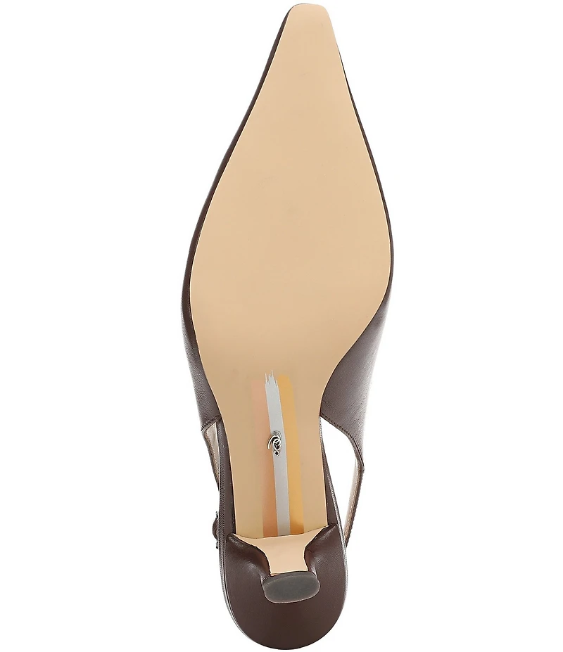 Sam Edelman Bianka Leather Pointed Toe Slingback Pumps