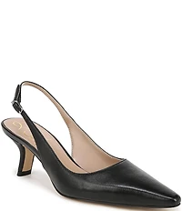Sam Edelman Bianka Leather Pointed Toe Slingback Pumps
