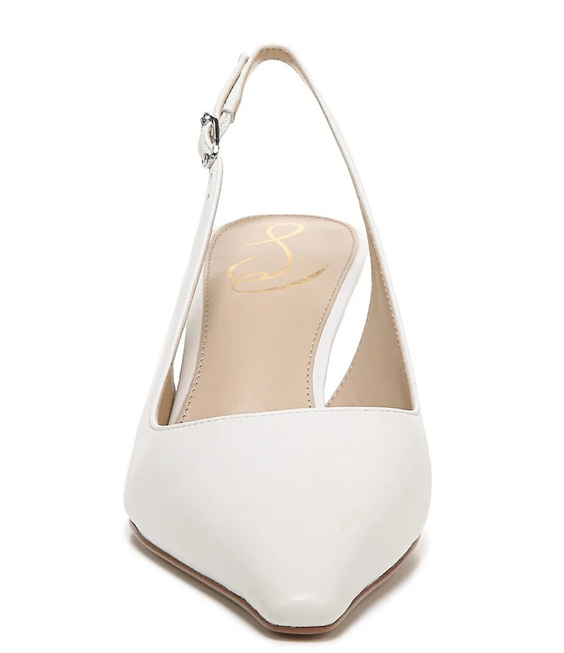 Sam Edelman Bianka Leather Pointed Toe Slingback Pumps