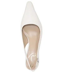 Sam Edelman Bianka Leather Pointed Toe Slingback Pumps