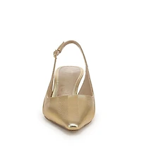 Sam Edelman Bianka Striped Metallic Leather Pointed Toe Slingback Pumps
