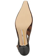 Sam Edelman Bianka Tiger Print Calf Hair Slingback Pumps