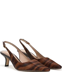 Sam Edelman Bianka Tiger Print Calf Hair Slingback Pumps