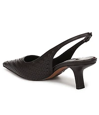 Sam Edelman Bianka Woven Pointed Toe Slingback Pumps