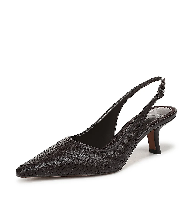 Sam Edelman Bianka Woven Pointed Toe Slingback Pumps