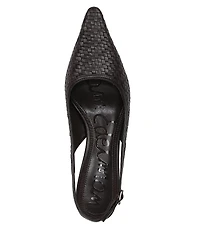 Sam Edelman Bianka Woven Pointed Toe Slingback Pumps