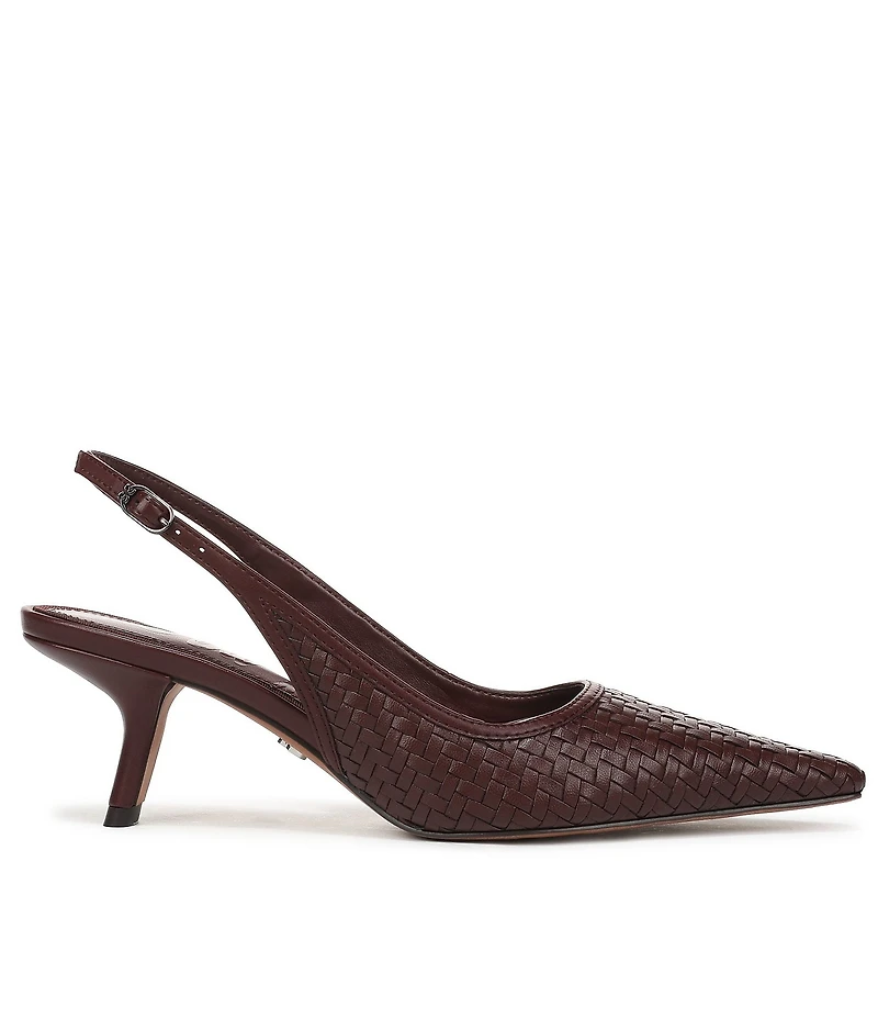 Sam Edelman Bianka Woven Pointed Toe Slingback Pumps
