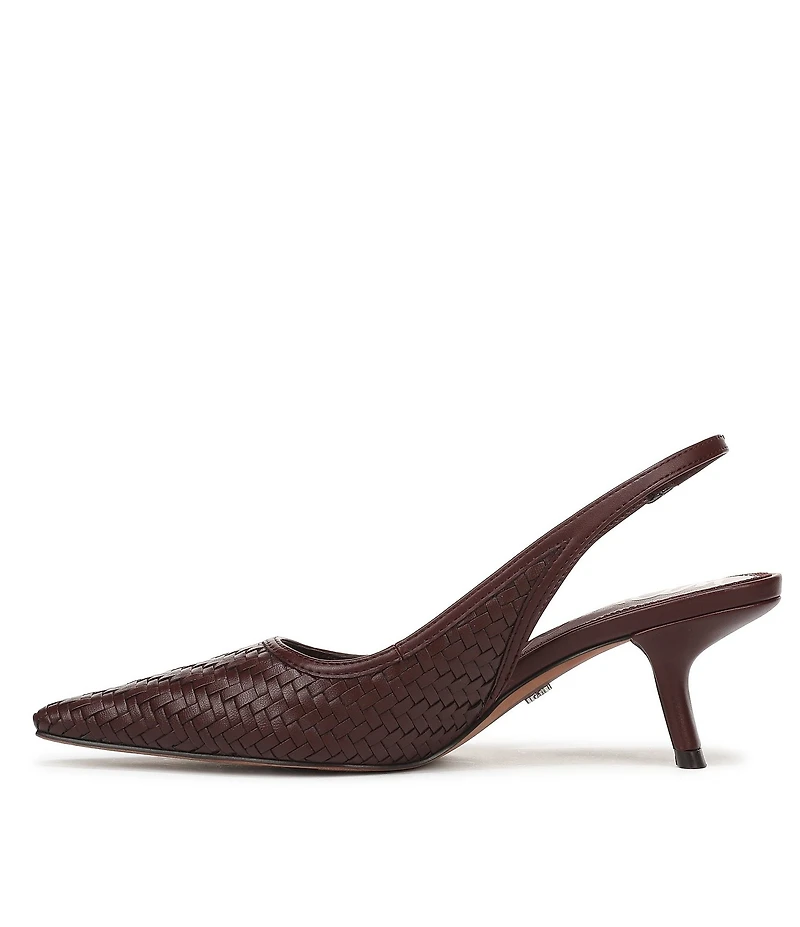 Sam Edelman Bianka Woven Pointed Toe Slingback Pumps