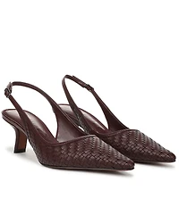 Sam Edelman Bianka Woven Pointed Toe Slingback Pumps