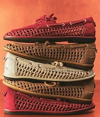 Sam Edelman Bria Leather Woven Oxfords