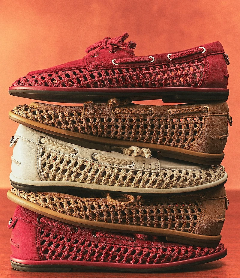 Sam Edelman Bria Suede Woven Oxfords
