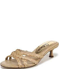 Sam Edelman Camille Braided Raffia Dress Slide Sandals
