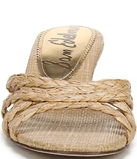 Sam Edelman Camille Braided Raffia Dress Slide Sandals