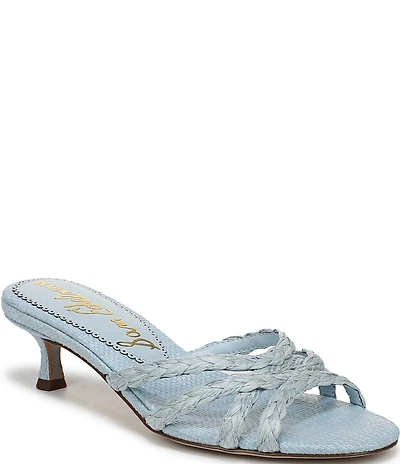Sam Edelman Camille Braided Raffia Dress Slide Sandals