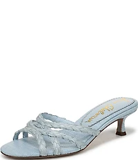 Sam Edelman Camille Braided Raffia Dress Slide Sandals