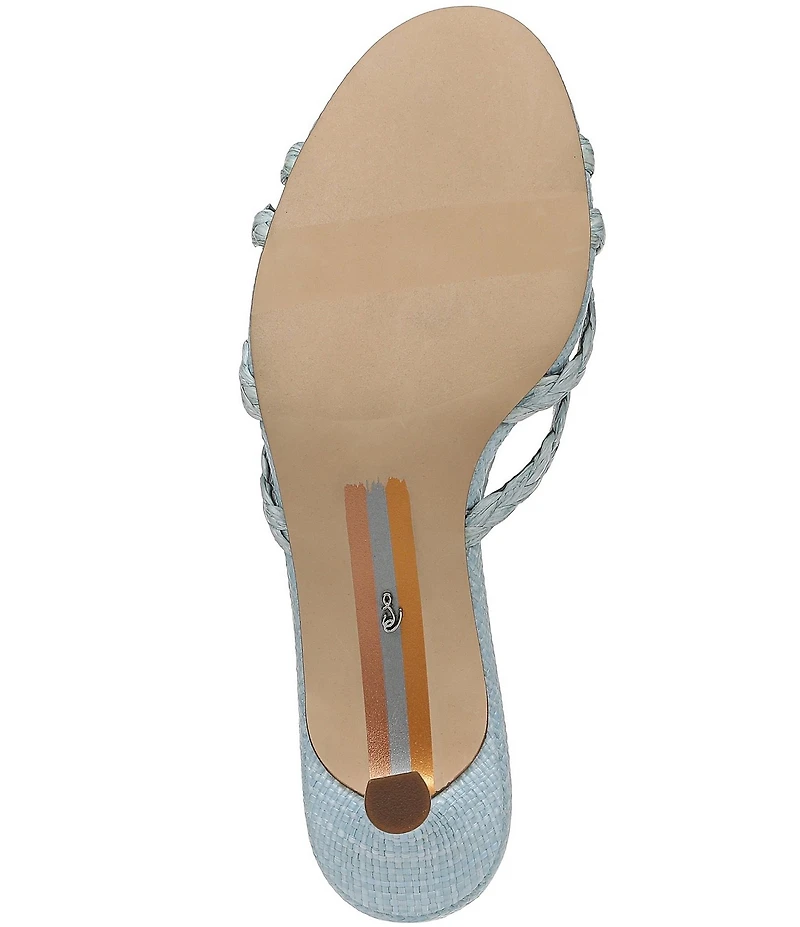 Sam Edelman Camille Braided Raffia Dress Slide Sandals