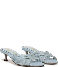 Sam Edelman Camille Braided Raffia Dress Slide Sandals