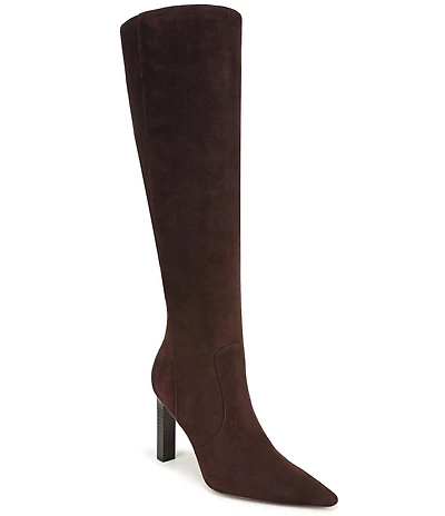 Sam Edelman Cassie Suede Pointed Toe Tall Dress Boots