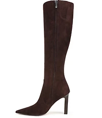 Sam Edelman Cassie Suede Pointed Toe Tall Dress Boots