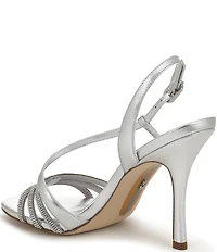Sam Edelman Charli Glam Metallic Leather Dress Sandals