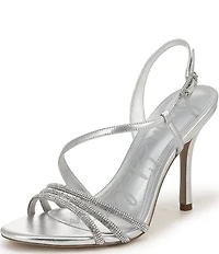 Sam Edelman Charli Glam Metallic Leather Dress Sandals