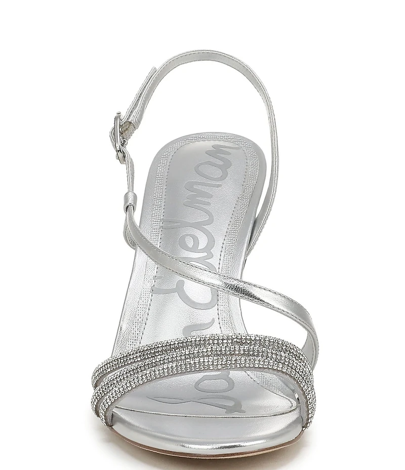 Sam Edelman Charli Glam Metallic Leather Dress Sandals