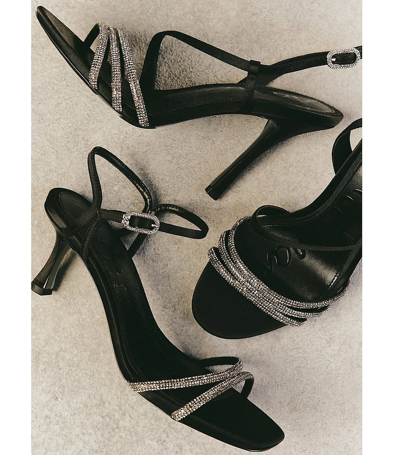 Sam Edelman Charli Glam Satin Dress Sandals
