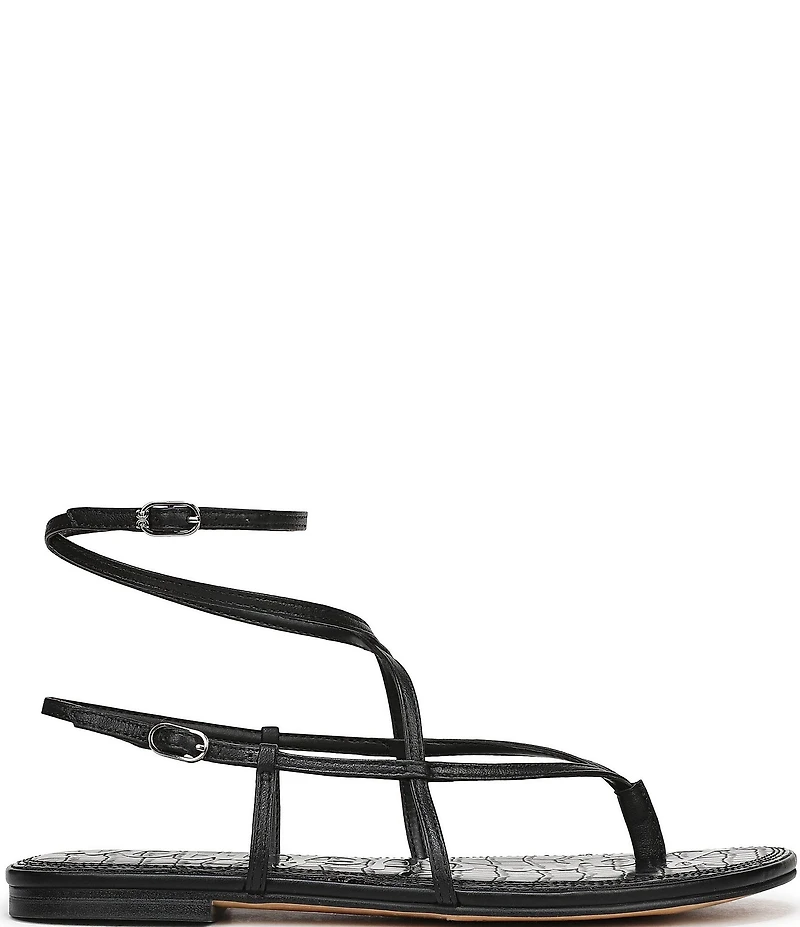 Sam Edelman Clarra Leather Strappy Flat Sandals