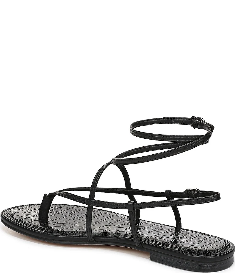 Sam Edelman Clarra Leather Strappy Flat Sandals