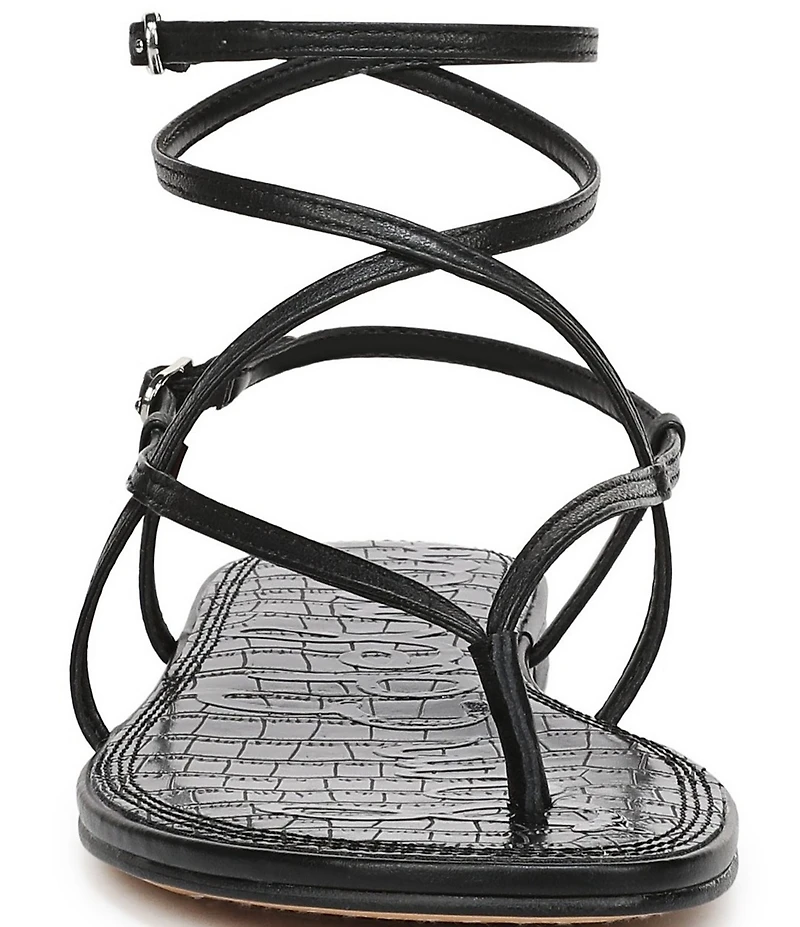Sam Edelman Clarra Leather Strappy Flat Sandals