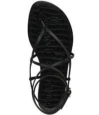 Sam Edelman Clarra Leather Strappy Flat Sandals