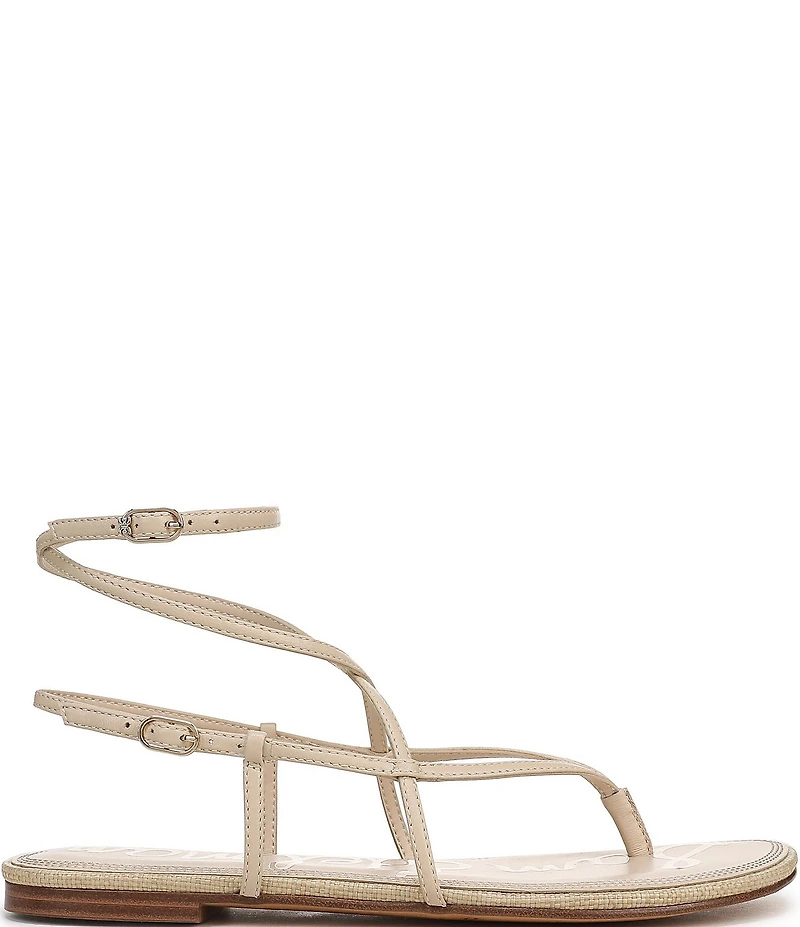 Sam Edelman Clarra Leather Strappy Flat Sandals