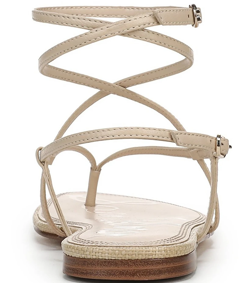 Sam Edelman Clarra Leather Strappy Flat Sandals