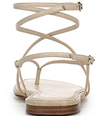 Sam Edelman Clarra Leather Strappy Flat Sandals