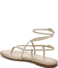 Sam Edelman Clarra Leather Strappy Flat Sandals