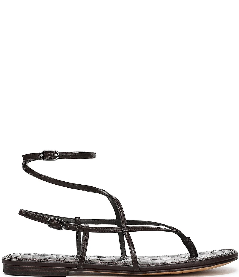 Sam Edelman Clarra Leather Strappy Flat Sandals
