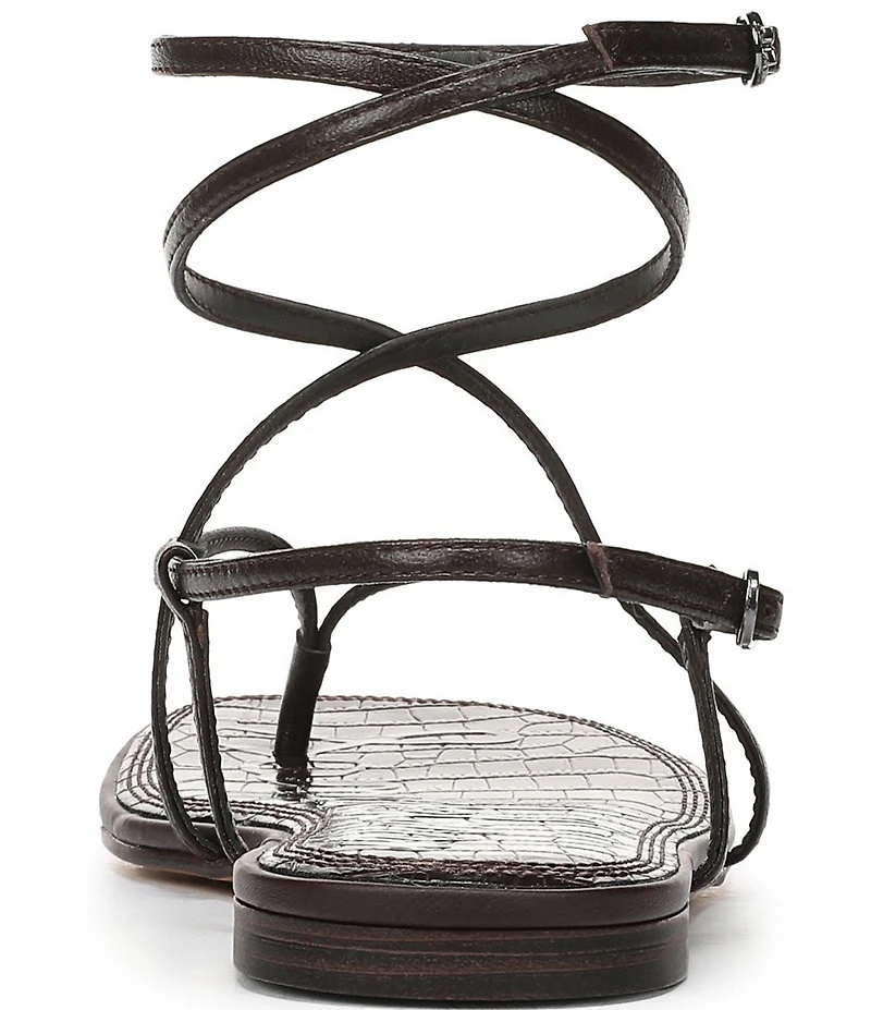 Sam Edelman Clarra Leather Strappy Flat Sandals