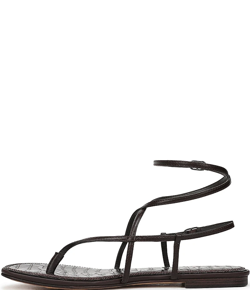 Sam Edelman Clarra Leather Strappy Flat Sandals