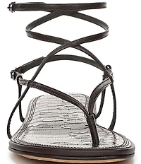 Sam Edelman Clarra Leather Strappy Flat Sandals
