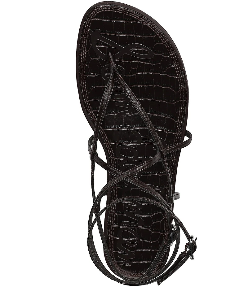 Sam Edelman Clarra Leather Strappy Flat Sandals