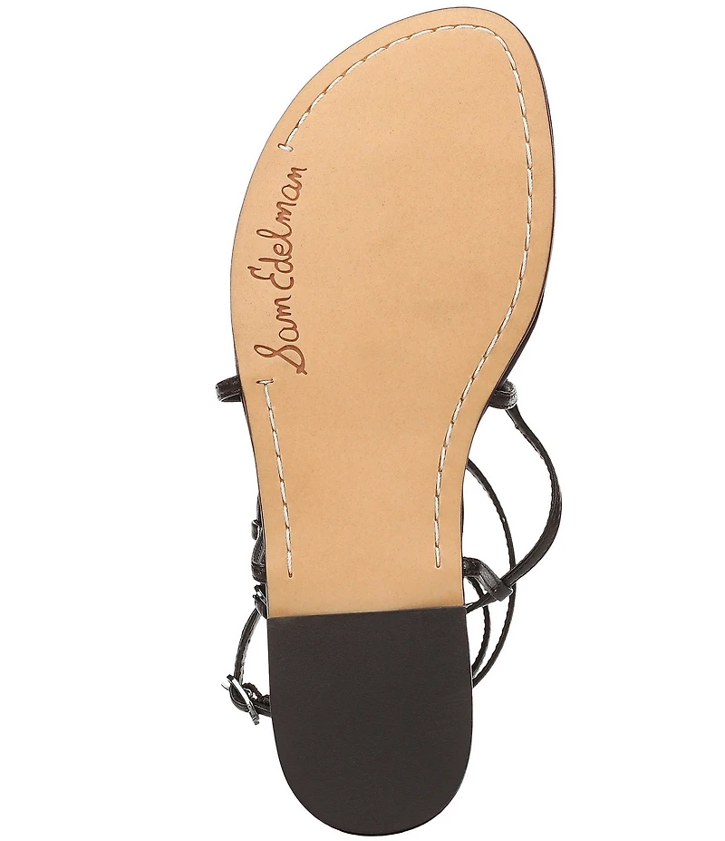 Sam Edelman Clarra Leather Strappy Flat Sandals