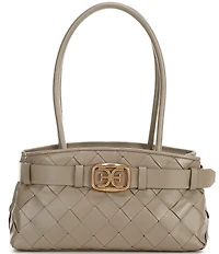 Sam Edelman Cleo Woven Belt Buckle Satchel Bag