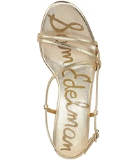 Sam Edelman Cora Leather Strappy Ankle Strap Dress Sandals