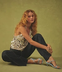 Sam Edelman Cora Leather Strappy Ankle Strap Dress Sandals