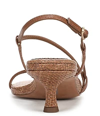 Sam Edelman Cora Leather Woven Strappy Ankle Strap Dress Sandals