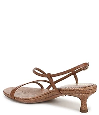 Sam Edelman Cora Leather Woven Strappy Ankle Strap Dress Sandals