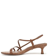 Sam Edelman Cora Leather Woven Strappy Ankle Strap Dress Sandals