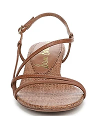 Sam Edelman Cora Leather Woven Strappy Ankle Strap Dress Sandals