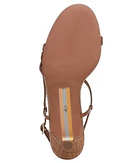Sam Edelman Cora Leather Woven Strappy Ankle Strap Dress Sandals
